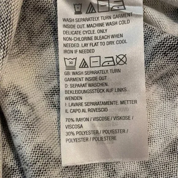 Belle by Kim Gravel Batik Stripe Lightweight Sweater Slub Top X SMALL (818) - Picture 3 of 6